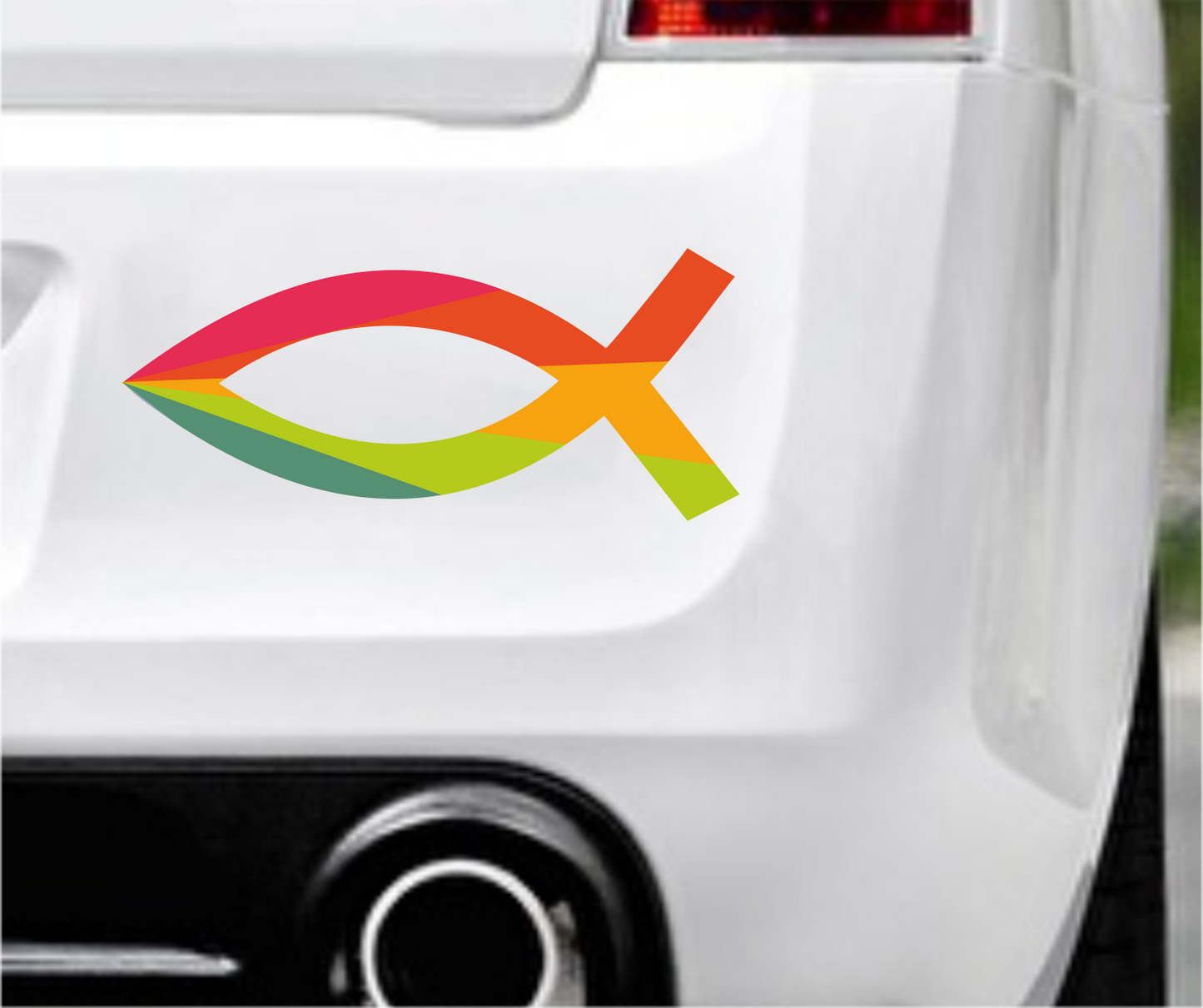 Autoaufkleber Religion - Glaube - Sign - Fisch - Retro