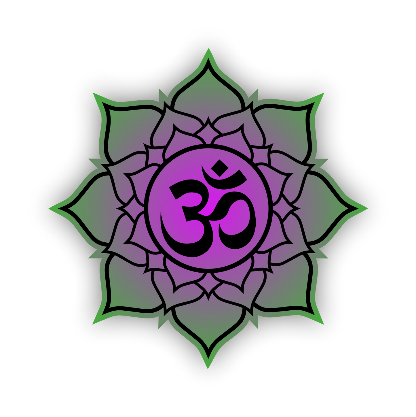 Autoaufkleber -  Mandala - Farbwunsch - Farbvorlage - Om - Yoga - Spirtuell - Ruhe- Frieden - Reisen