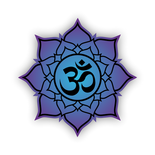 Autoaufkleber -  Mandala - Lila - Blau - Om - Yoga - Spirtuell - Ruhe- Frieden - Reisen