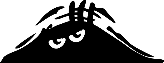 Autoaufkleber - Funny - peeking monster - klassisch