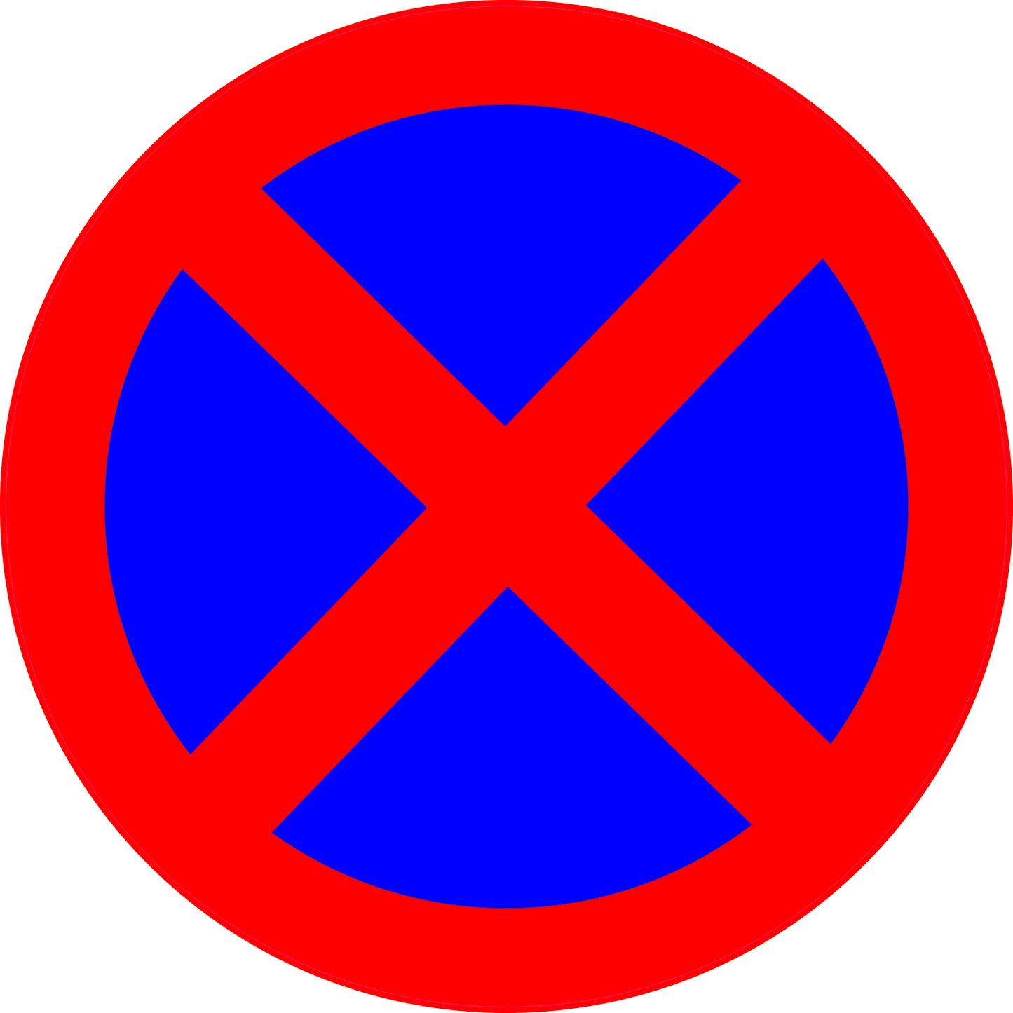 Autoaufkleber - Achtung -absolutes Halteverbot - Verkehr -  Warnung - Hinweise - Regeln - Schilder