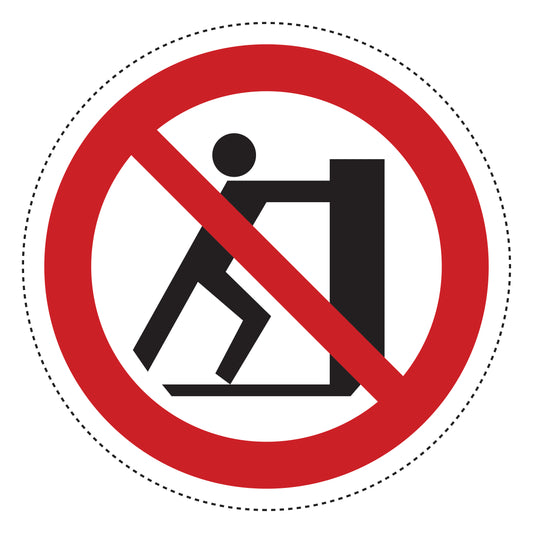 Autoaufkleber - Achtung - nicht belasten - Betreten verboten -  Warnung - Hinweise - Regeln - Schilder