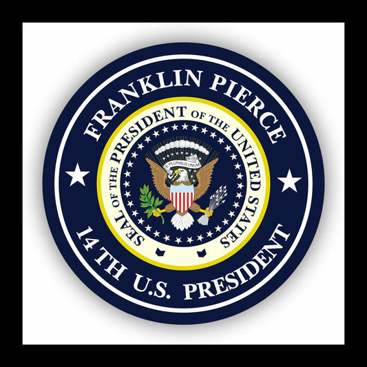 Autoaufkleber - Franklin Pierce - 14th U.S. President  - USA - Präsident - Seal