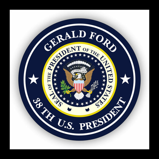 Autoaufkleber - Gerald Ford - 38th U.S. President  - USA - Präsident - Seal