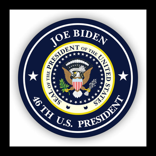 Autoaufkleber - Joe Biden - 46th U.S. President  - USA - Präsident - Seal