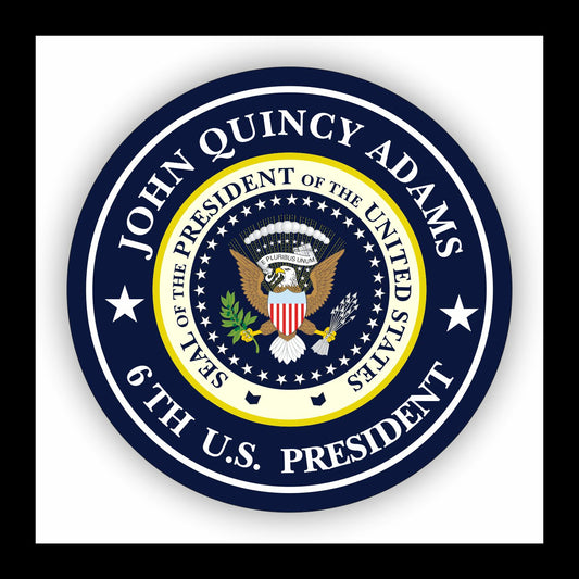 Autoaufkleber - John Quincy Adams - 6th U.S. President  - USA - Präsident - Seal