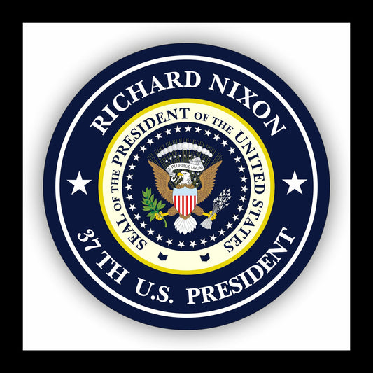Autoaufkleber - Richard Nixon - 37th U.S. President  - USA - Präsident - Seal