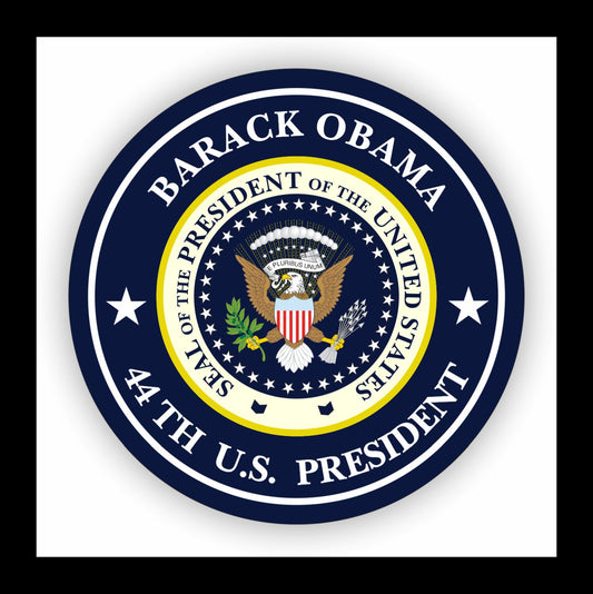 Autoaufkleber - Barack Obama - 44th U.S. President  - USA - Präsident - Seal