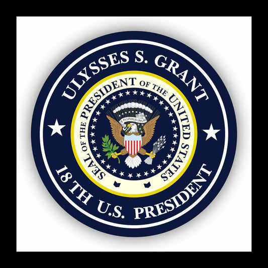 Autoaufkleber - Ulysses S. Grant - 18th U.S. President  - USA - Präsident - Seal