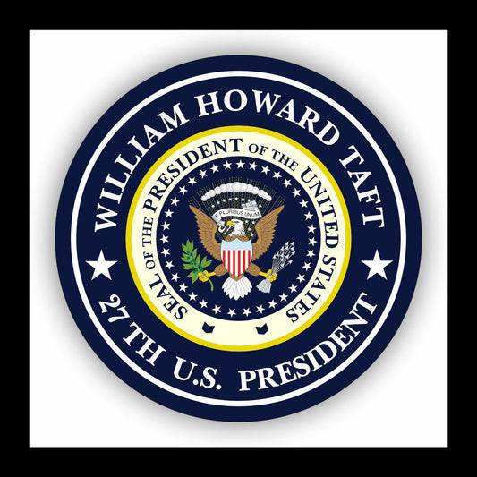 Autoaufkleber - William Howard Taft - 27th U.S. President  - USA - Präsident - Seal