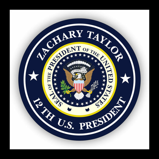 Autoaufkleber - Zachary Taylor - 12th U.S. President  - USA - Präsident - Seal